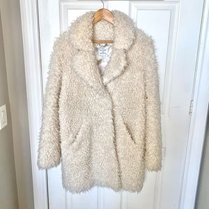 Elegant Cream Teddy Jacket